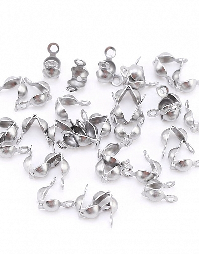 Takı Yapımı İçin Nikel Gümüş Kaplama Düğüm Kapama Gizleme Aparatı 100 Adet