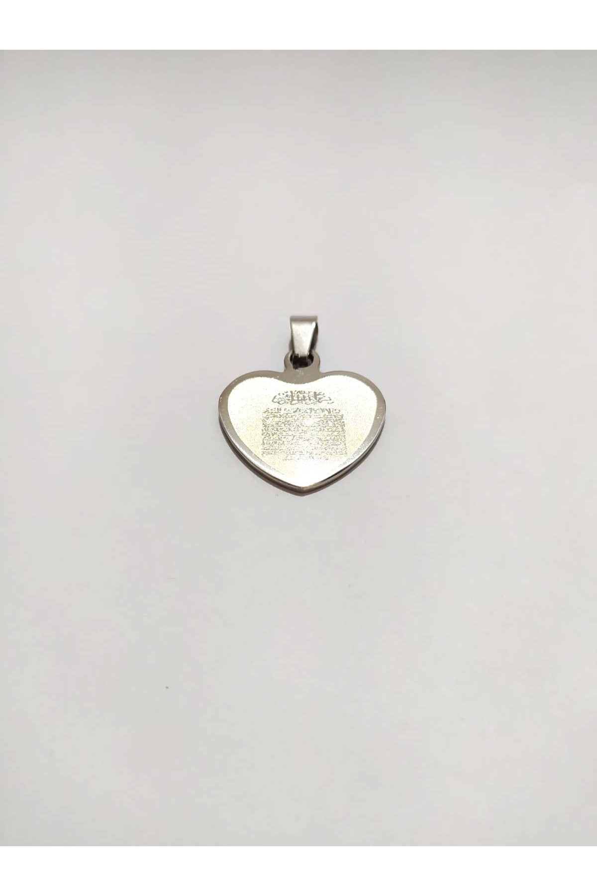 Takı Yapımı için Gümüş Kaplama Çelik Kalp Ayet Kolye Bileklik Küpe Ucu 20x24mm